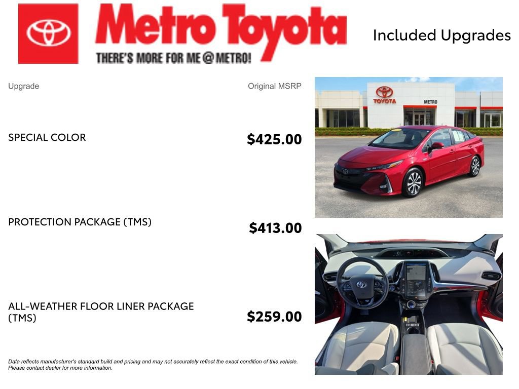 Certified 2021 Toyota Prius Prime Limited w/ Protection Package (TMS) FWD image 4