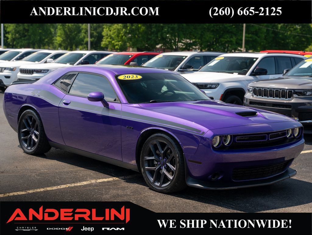 Used 2023 Dodge Challenger R/T w/ Blacktop Package RWD image 1