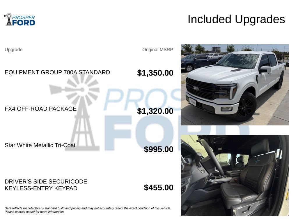 New 2026 Ford F150 Platinum w/ Equipment Group 701A Standard AWD/4WD image 3