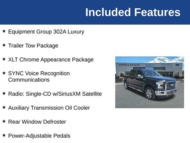 Used 2016 Ford F150 XLT w/ Equipment Group 302A Luxury AWD/4WD image 5