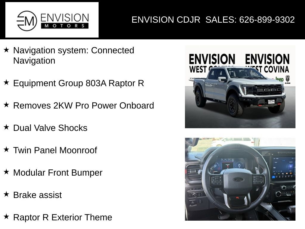 Used 2024 Ford F150 Raptor w/ Equipment Group 803A Raptor R image 34