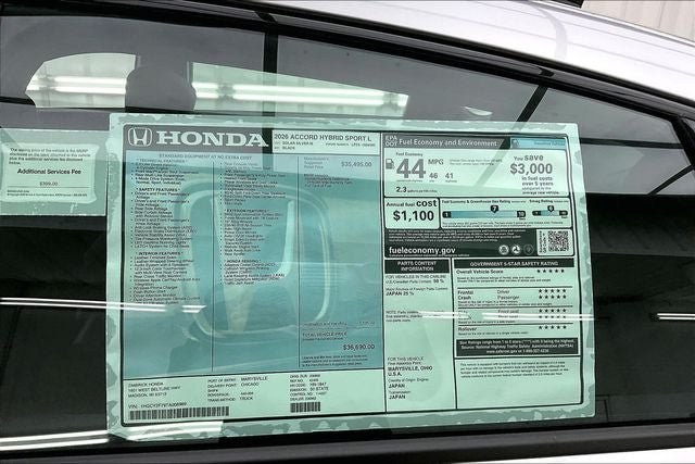 New 2026 Honda Accord Sport image 20