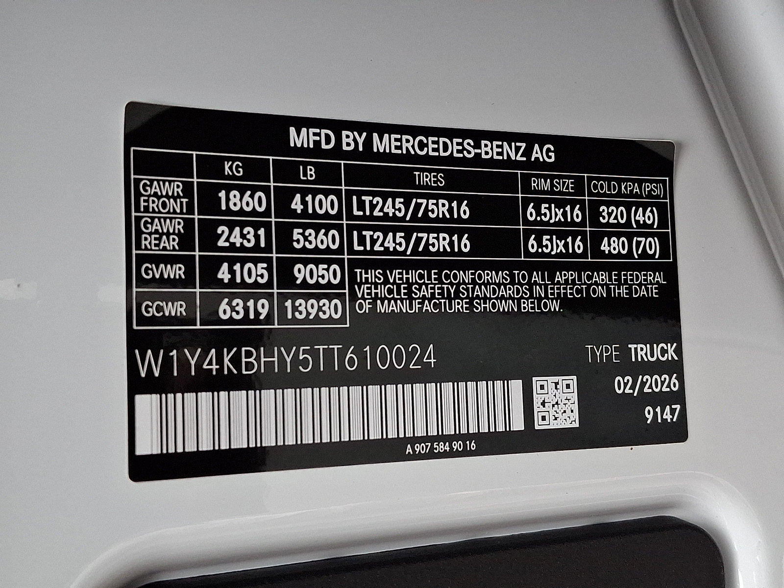New 2026 Mercedes-Benz Sprinter 2500 image 20