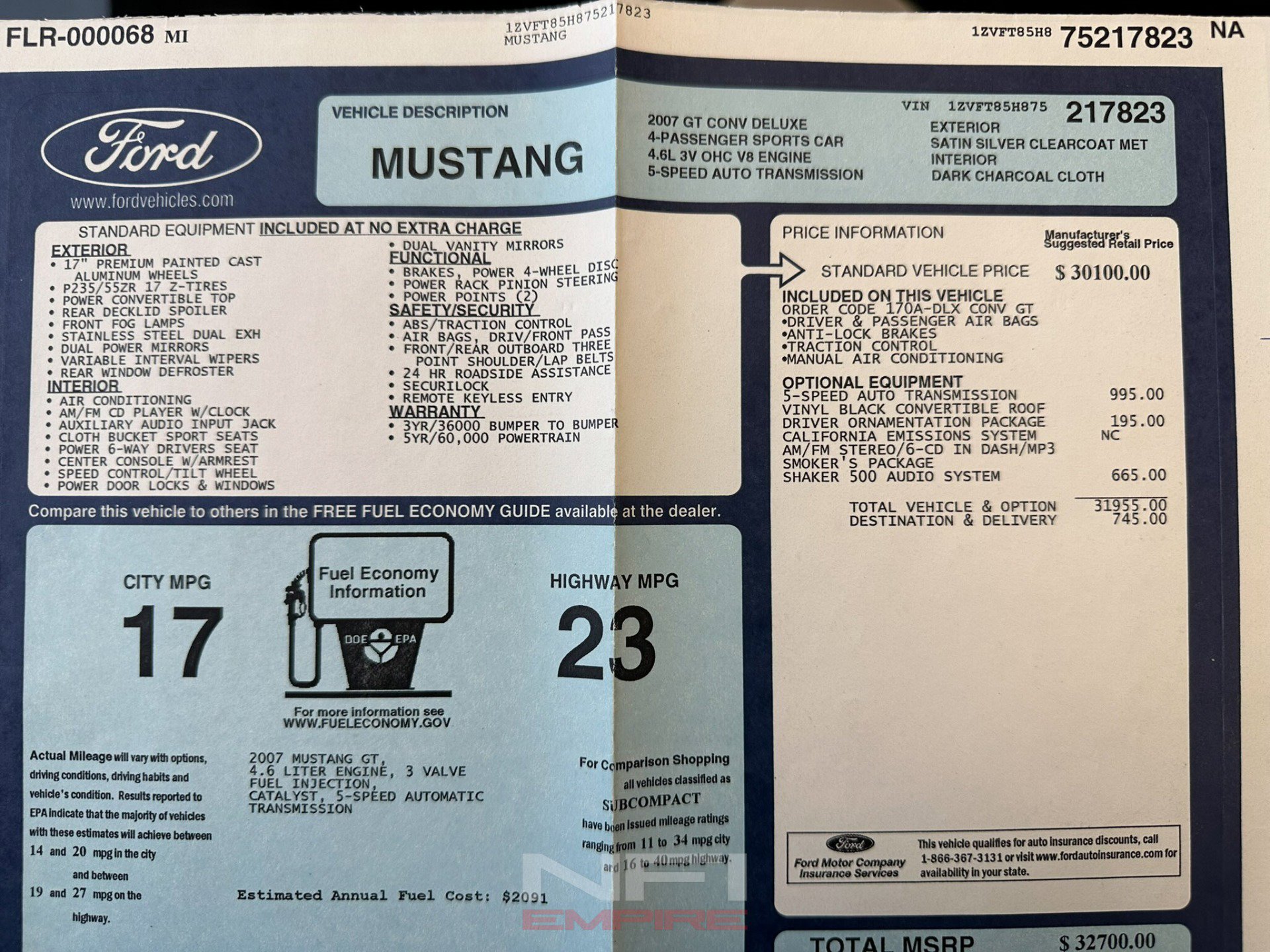 Used 2007 Ford Mustang GT Premium image 65