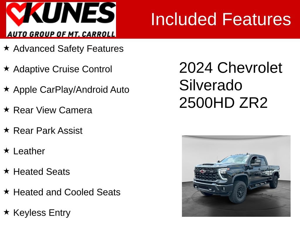 Used 2024 Chevrolet Silverado 2500 ZR2 w/ Technology Package AWD/4WD image 3
