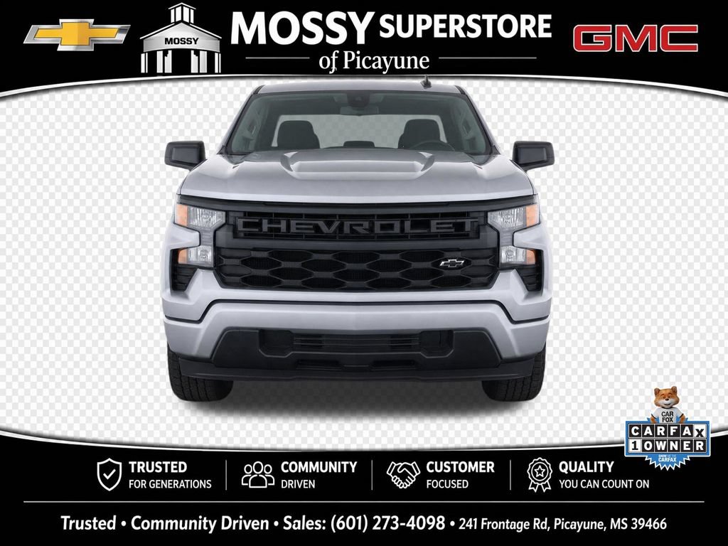 Used 2025 Chevrolet Silverado 1500 Custom w/ Turbomax Blackout Package AWD/4WD image 6
