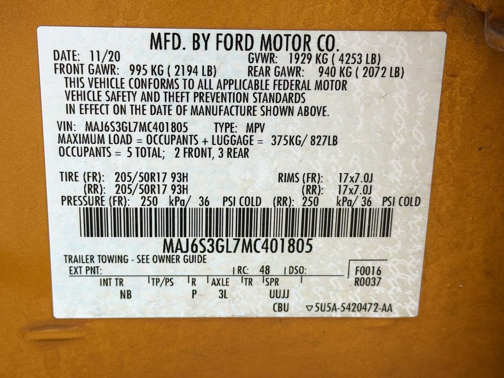 Used 2021 Ford EcoSport SE w/ SE Appearance Package AWD/4WD image 33