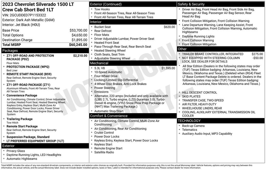 Used 2023 Chevrolet Silverado 1500 LT AWD/4WD image 10