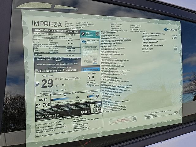 New 2026 Subaru Impreza 2.0i Sport image 23
