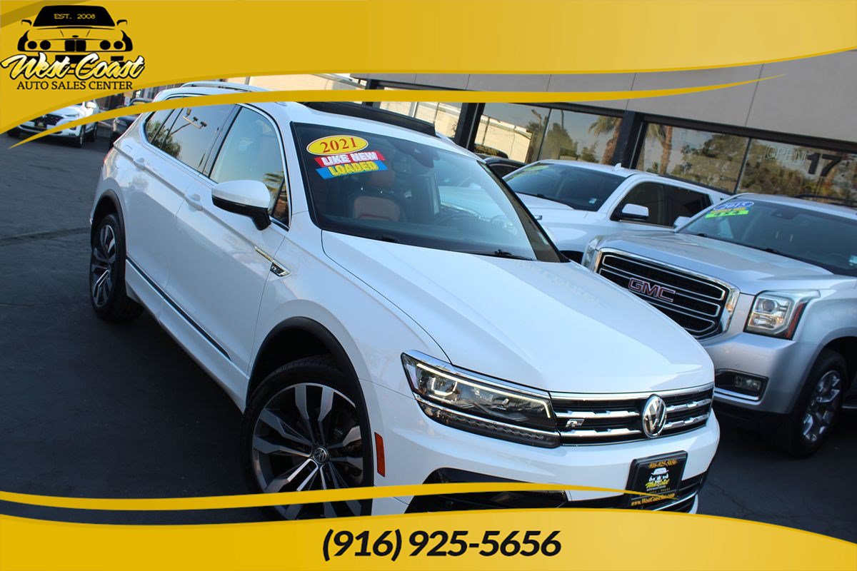Used 2021 Volkswagen Tiguan SEL Premium R-Line w/ 3rd Row Seat Package AWD/4WD image 1