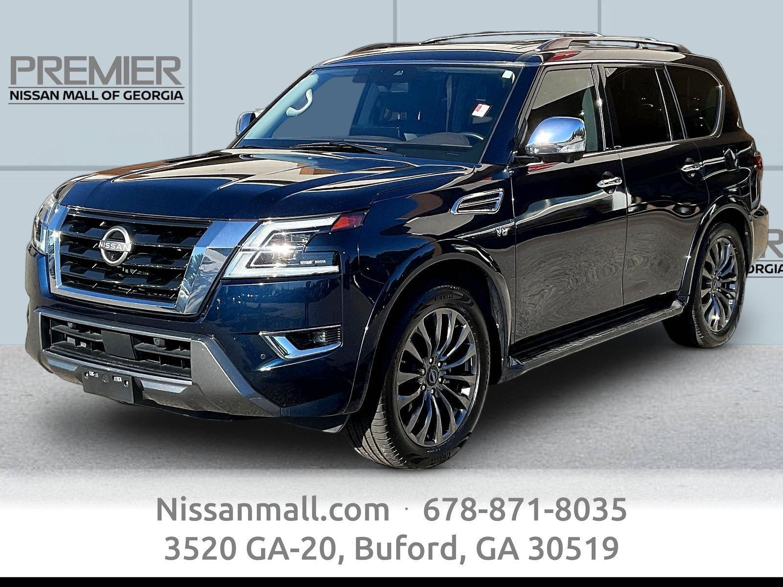 Certified 2022 Nissan Armada Platinum w/ Captain's Chairs Package RWD image 1