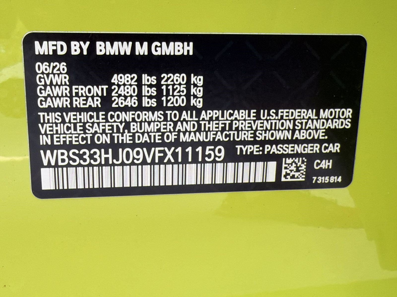 New 2027 BMW M3 Competition w/ M Carbon Exterior Package AWD/4WD image 25