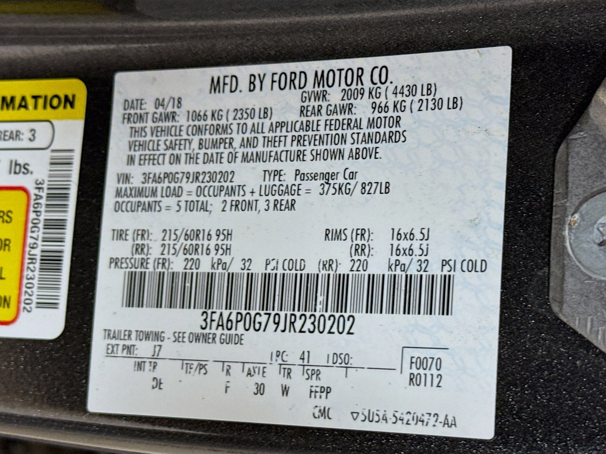 Used 2018 Ford Fusion S image 40