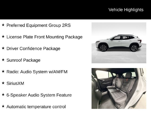 Certified 2024 Chevrolet Trax RS w/ Sunroof Package FWD image 27