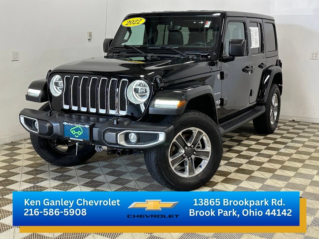 Used 2022 Jeep Wrangler Unlimited Sahara w/ LED Lighting Group