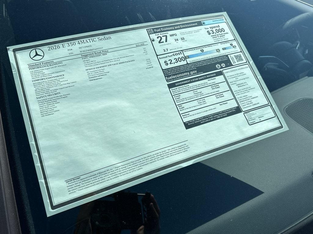 New 2026 Mercedes-Benz E 350 4MATIC Sedan image 37