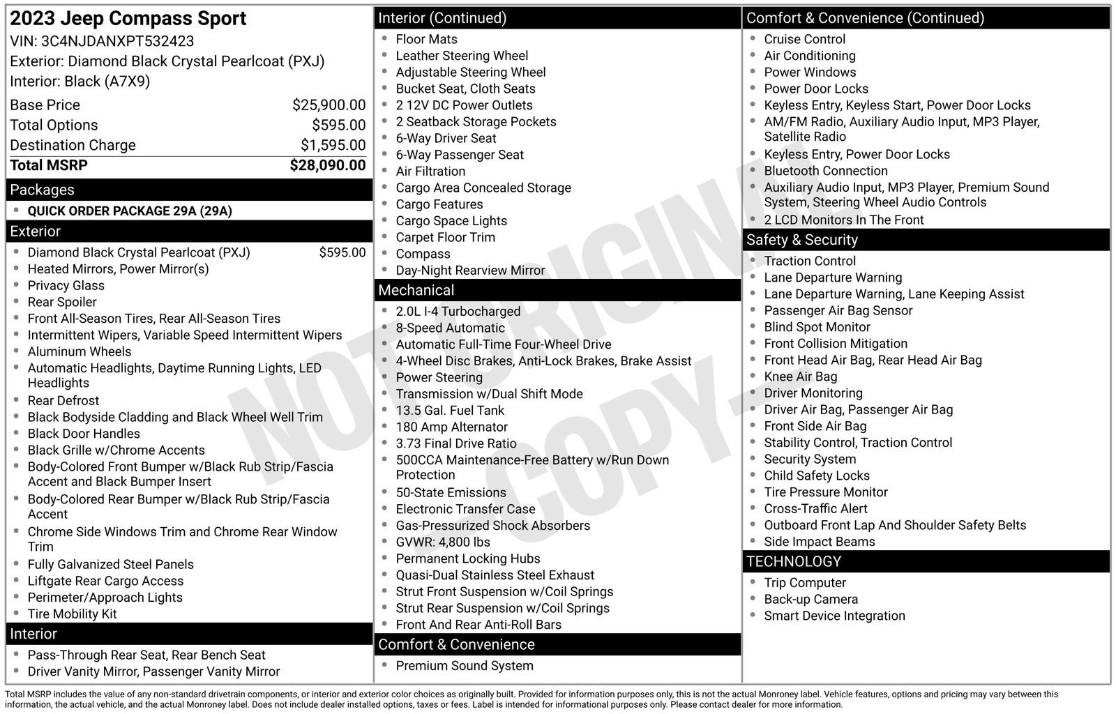 Used 2023 Jeep Compass Sport image 27