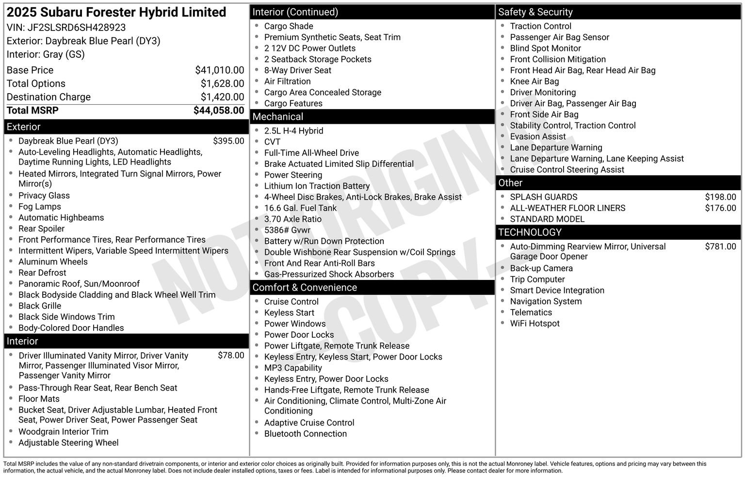 Certified 2025 Subaru Forester Limited AWD/4WD image 35