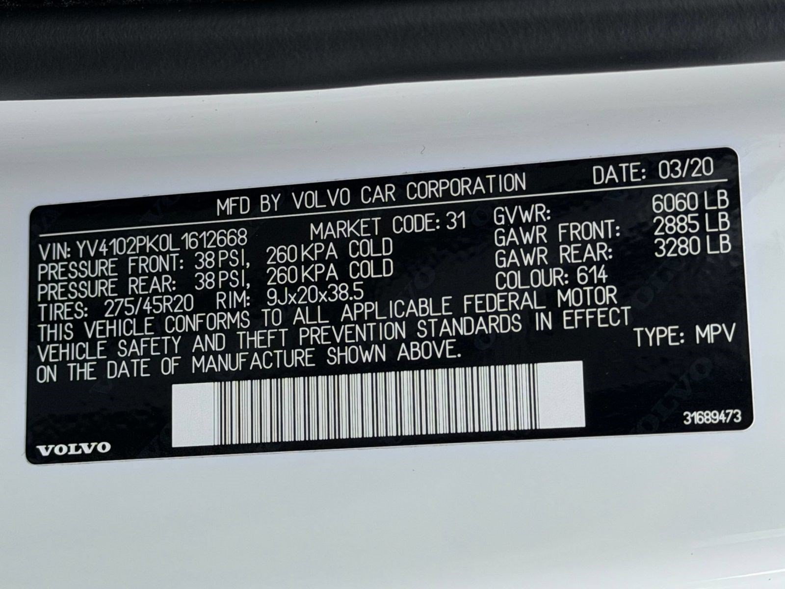 Used 2020 Volvo XC90 T5 Momentum w/ Protection Package AWD/4WD image 28