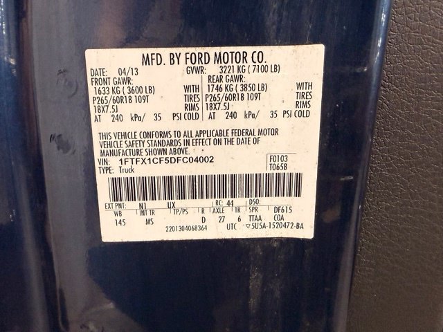 Used 2013 Ford F150 XLT w/ XLT Chrome Pkg RWD image 13