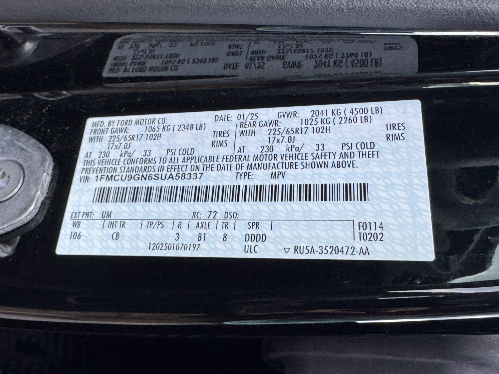 Used 2025 Ford Escape Active AWD/4WD image 35