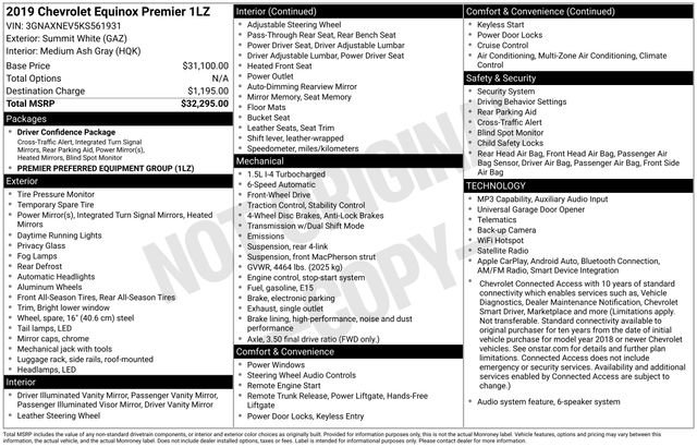 Used 2019 Chevrolet Equinox Premier FWD image 26