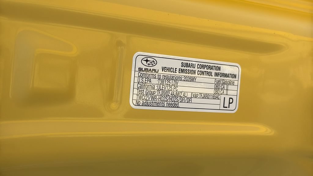 New 2026 Subaru BRZ Series.Yellow RWD image 26