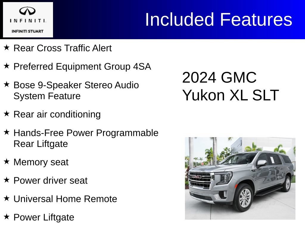 Used 2024 GMC Yukon XL SLT RWD image 3