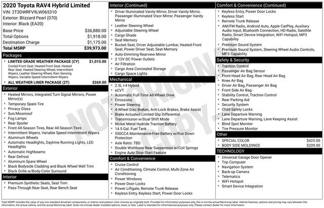 Used 2020 Toyota RAV4 Limited w/ Limited Grade Weather Package image 37