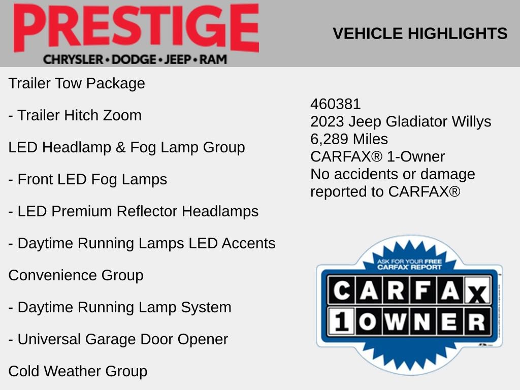 Used 2023 Jeep Gladiator Sport AWD/4WD image 10
