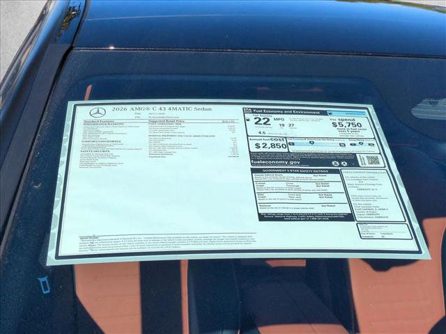 New 2026 Mercedes-Benz C 43 AMG 4MATIC Sedan image 17