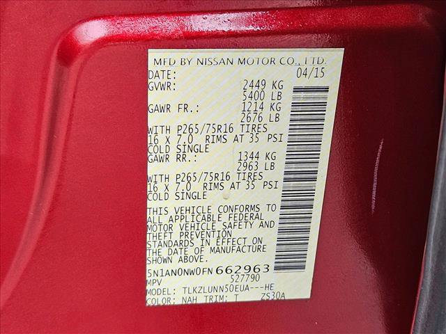 Used 2015 Nissan Xterra PRO-4X w/ Pro-4x Leather Package image 24