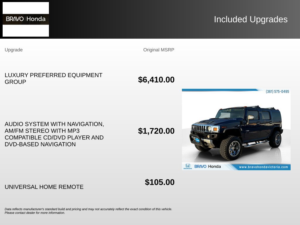 Used 2008 HUMMER H2 AWD/4WD image 5