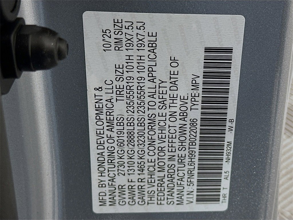 New 2026 Honda Odyssey Elite image 34