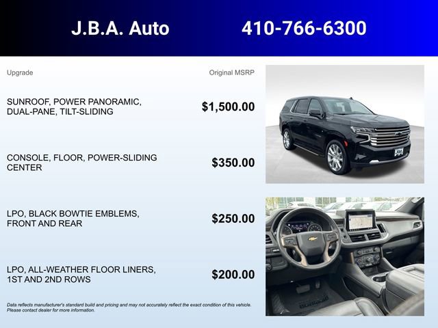 Certified 2021 Chevrolet Tahoe High Country image 5