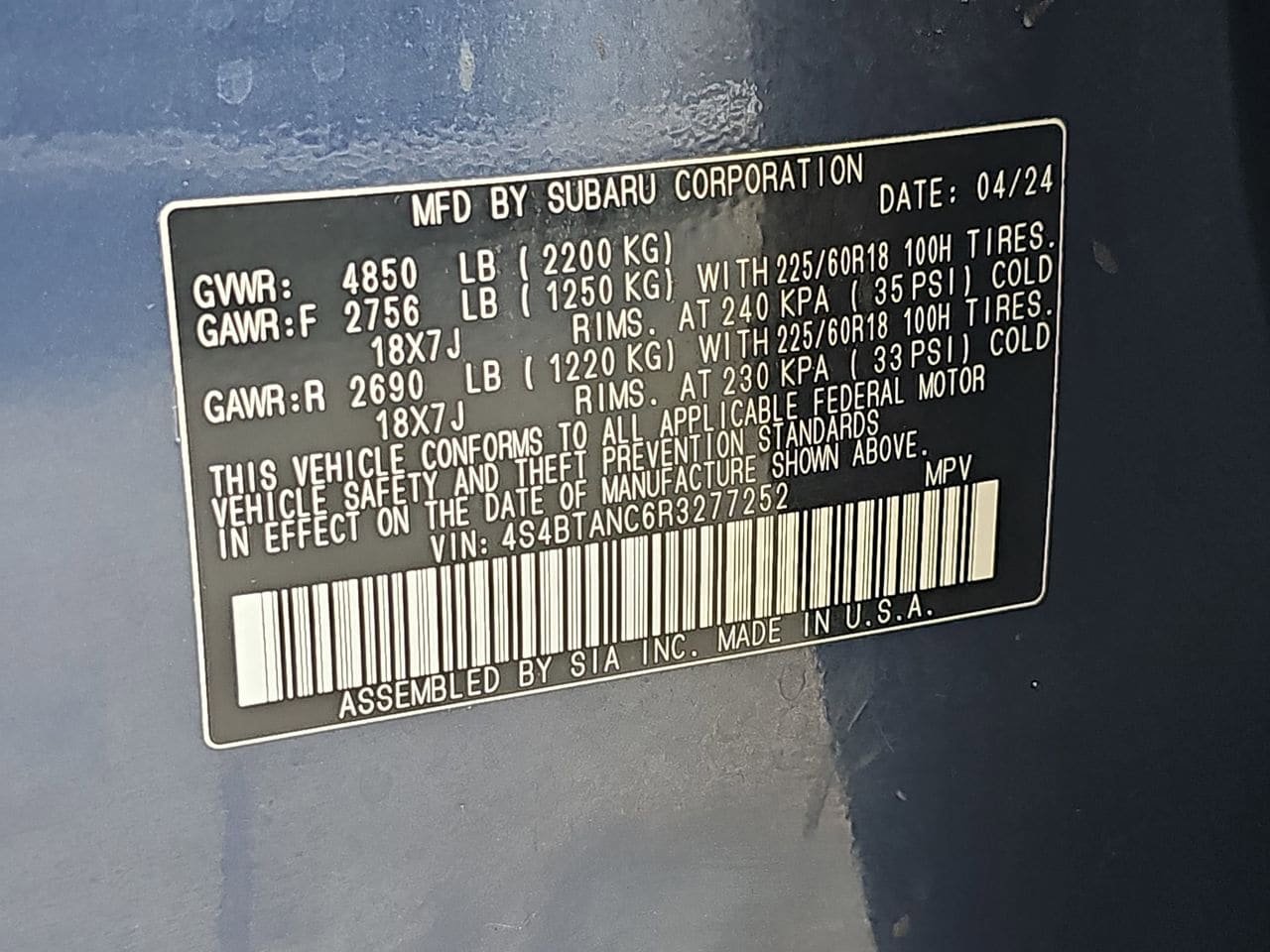 Certified 2024 Subaru Outback Limited AWD/4WD image 44