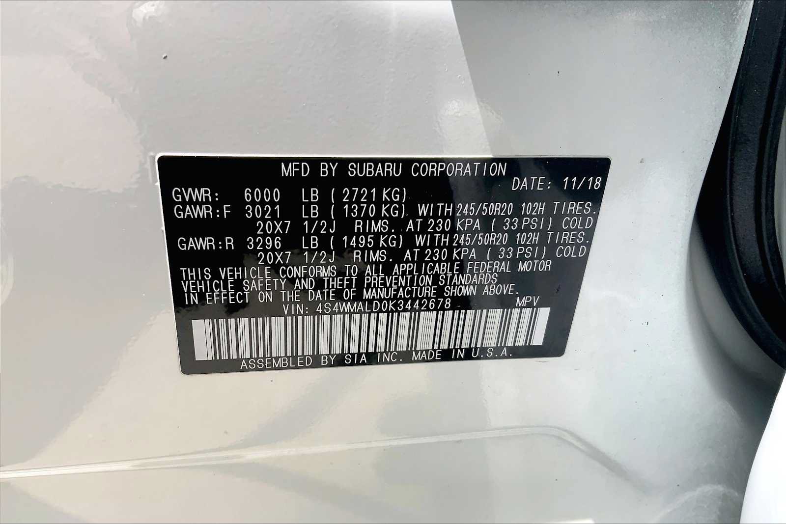 Used 2019 Subaru Ascent Limited AWD/4WD image 34