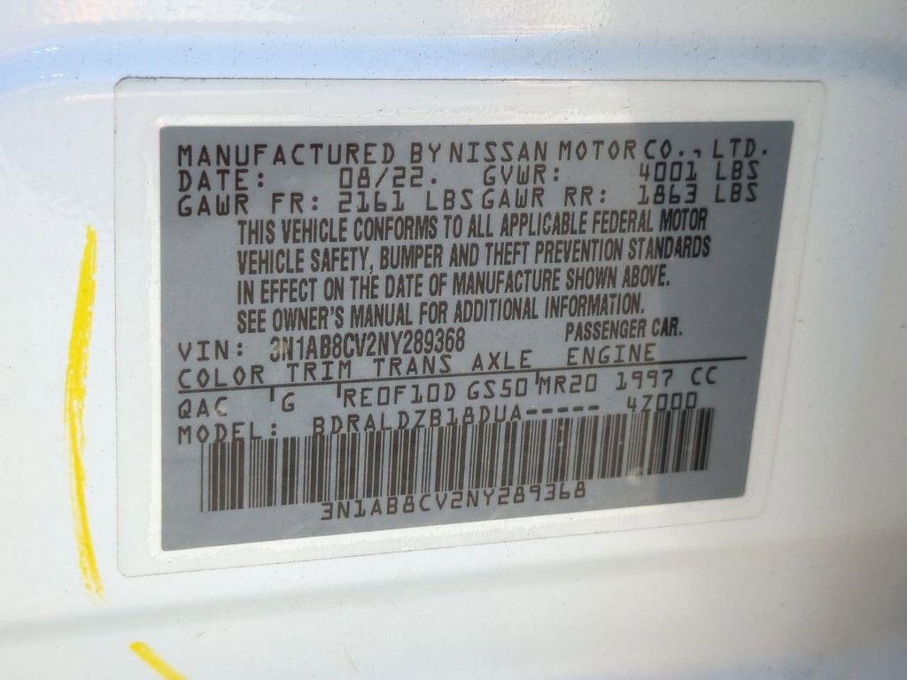 Certified 2022 Nissan Sentra SV w/ Trunk Package image 28