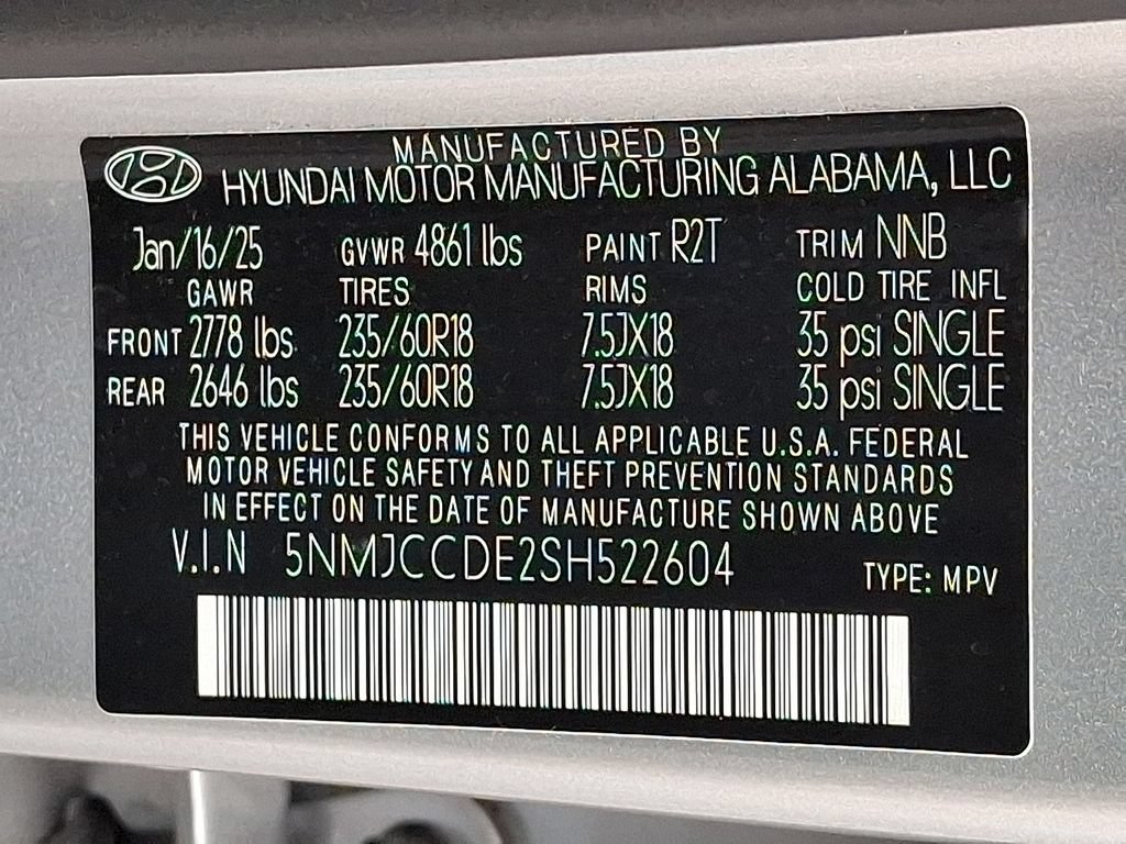 Certified 2025 Hyundai Tucson SEL AWD/4WD image 28