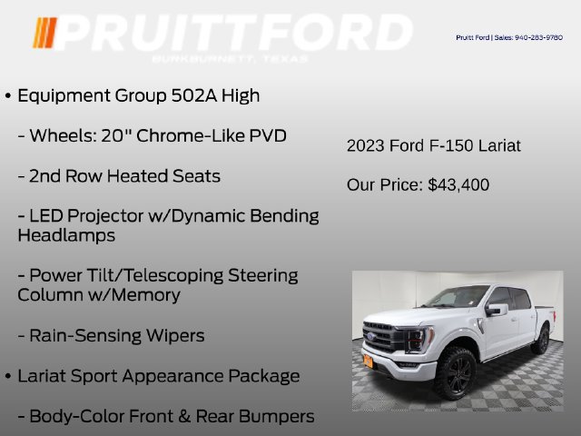 Used 2023 Ford F150 Lariat w/ Equipment Group 502A High AWD/4WD image 13