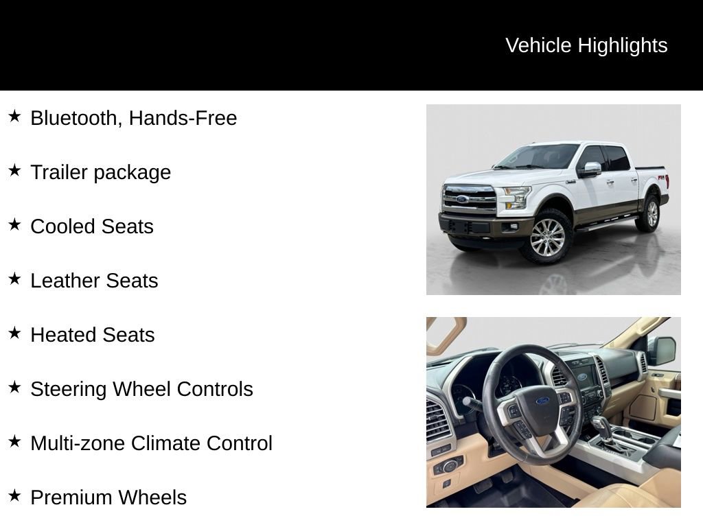 Used 2016 Ford F150 Lariat AWD/4WD image 21