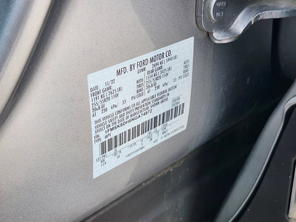 Certified 2022 Ford Explorer XLT w/ Equipment Group 202A AWD/4WD image 36