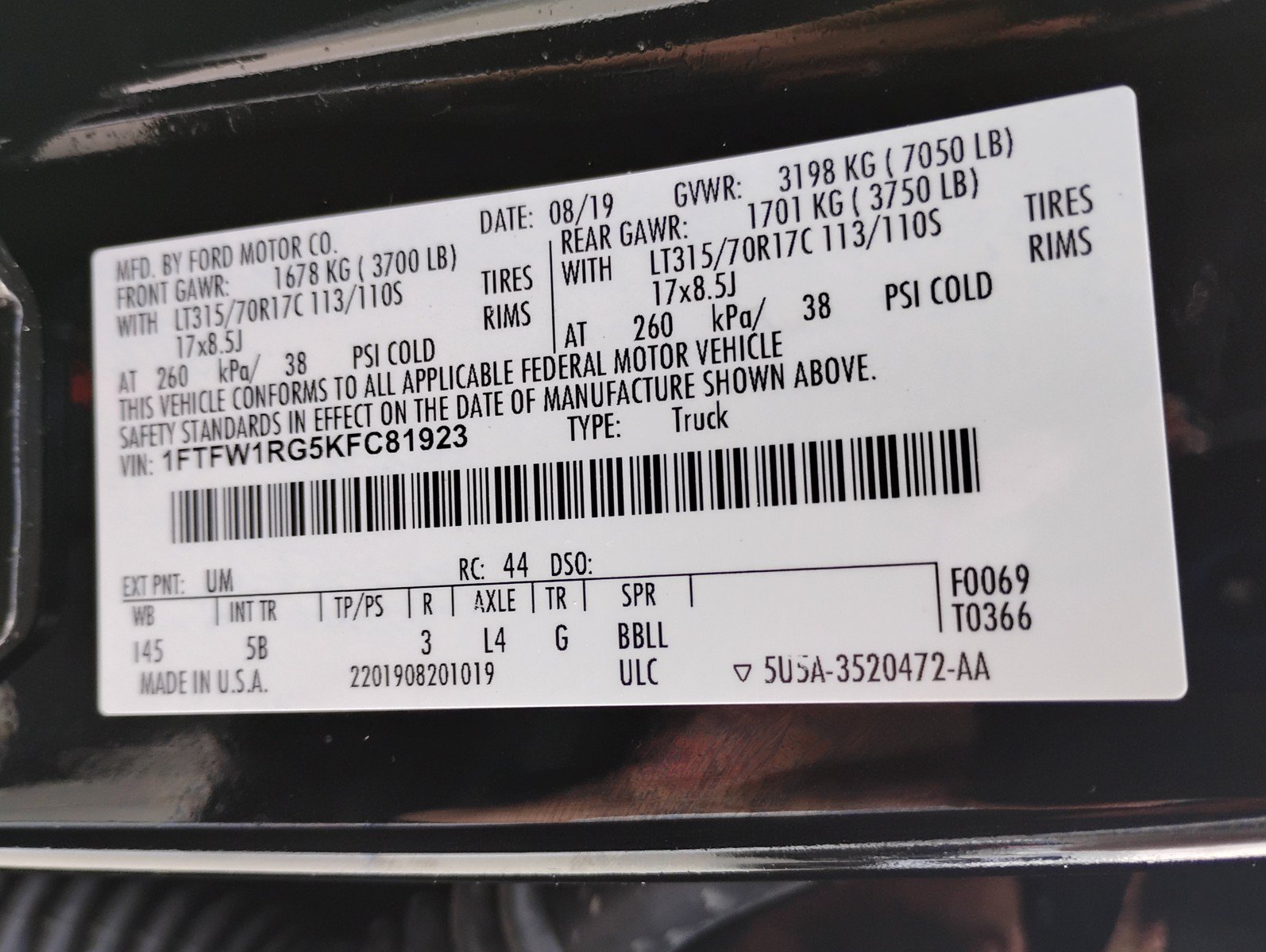 Used 2019 Ford F150 Raptor w/ Equipment Group 802A Luxury AWD/4WD image 16