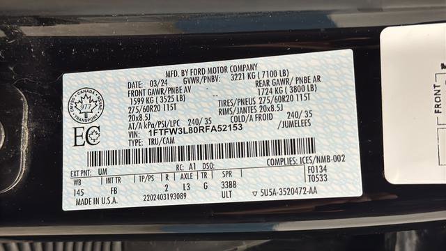 Used 2024 Ford F150 XLT w/ Equipment Group 302A MID image 26