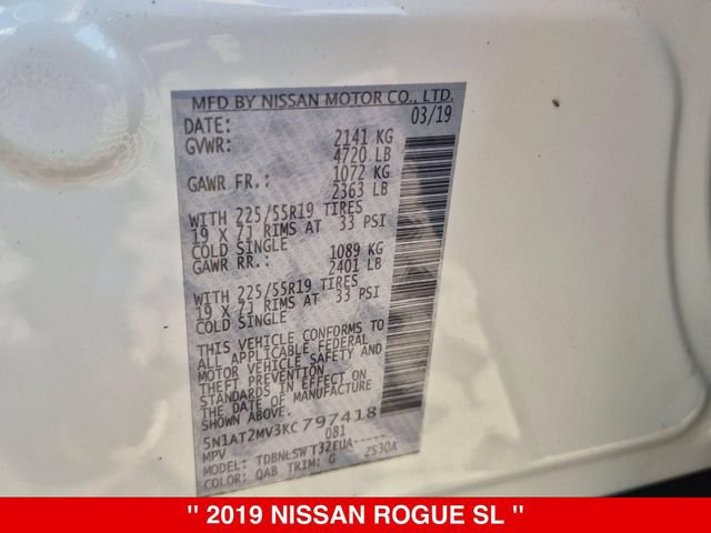 Used 2019 Nissan Rogue SL w/ Premium Package AWD/4WD image 41