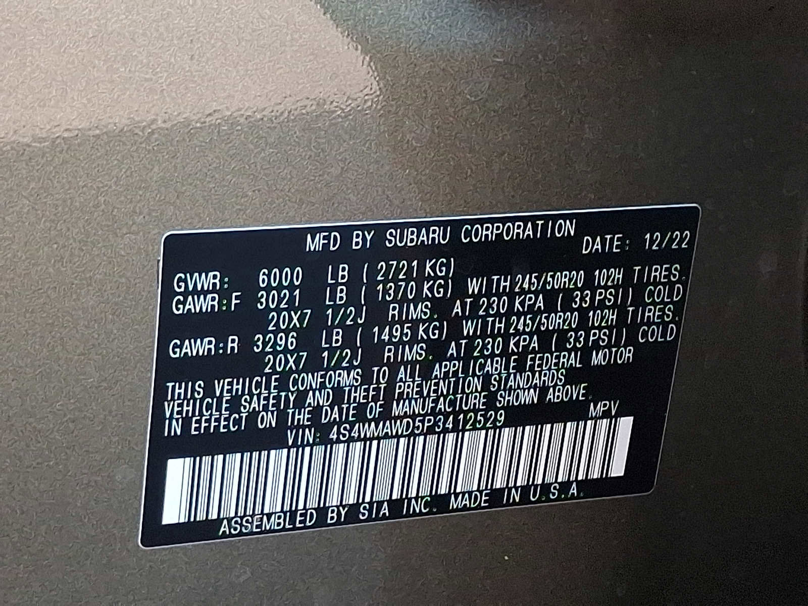 Used 2023 Subaru Ascent Touring image 30