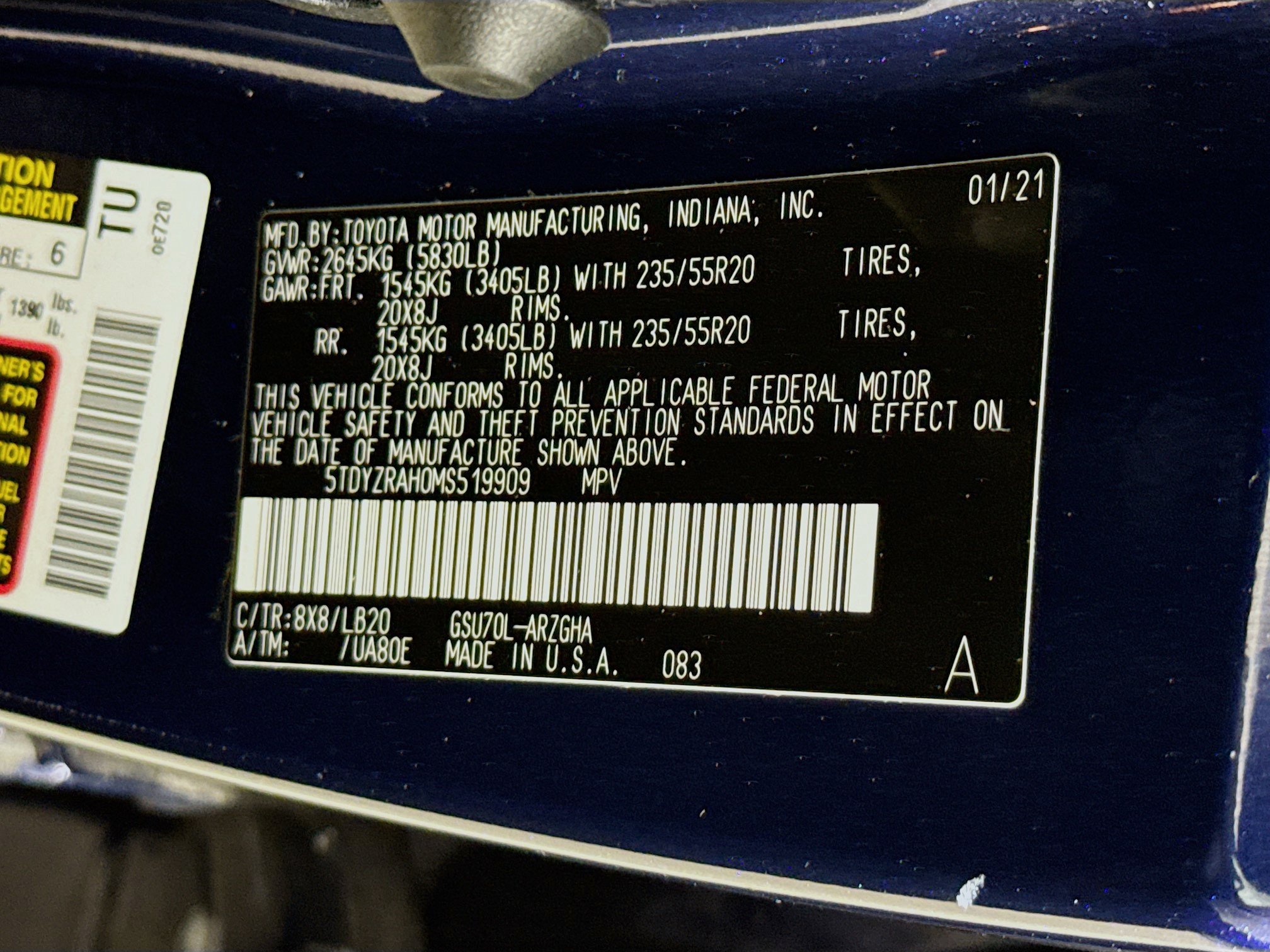 Used 2021 Toyota Highlander Limited FWD image 41