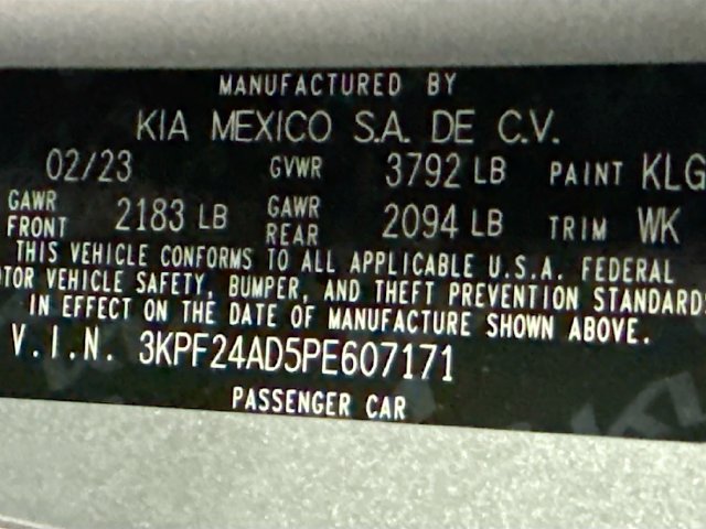 Certified 2023 Kia Forte LXS w/ LXS Technology Package FWD image 30