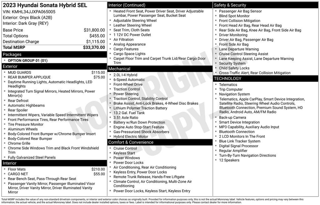 Used 2023 Hyundai Sonata SEL FWD image 8
