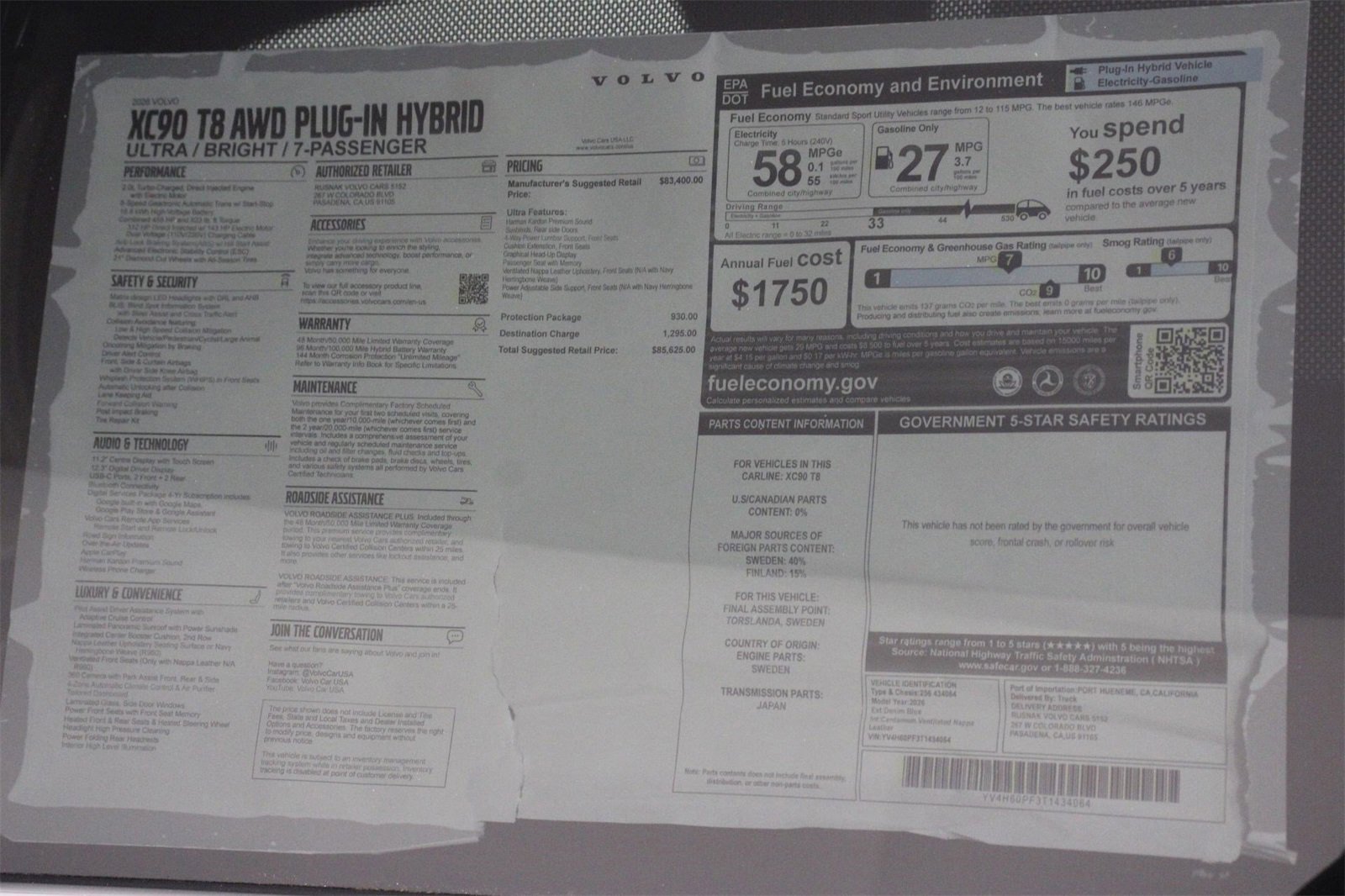 New 2026 Volvo XC90 T8 Ultra image 18